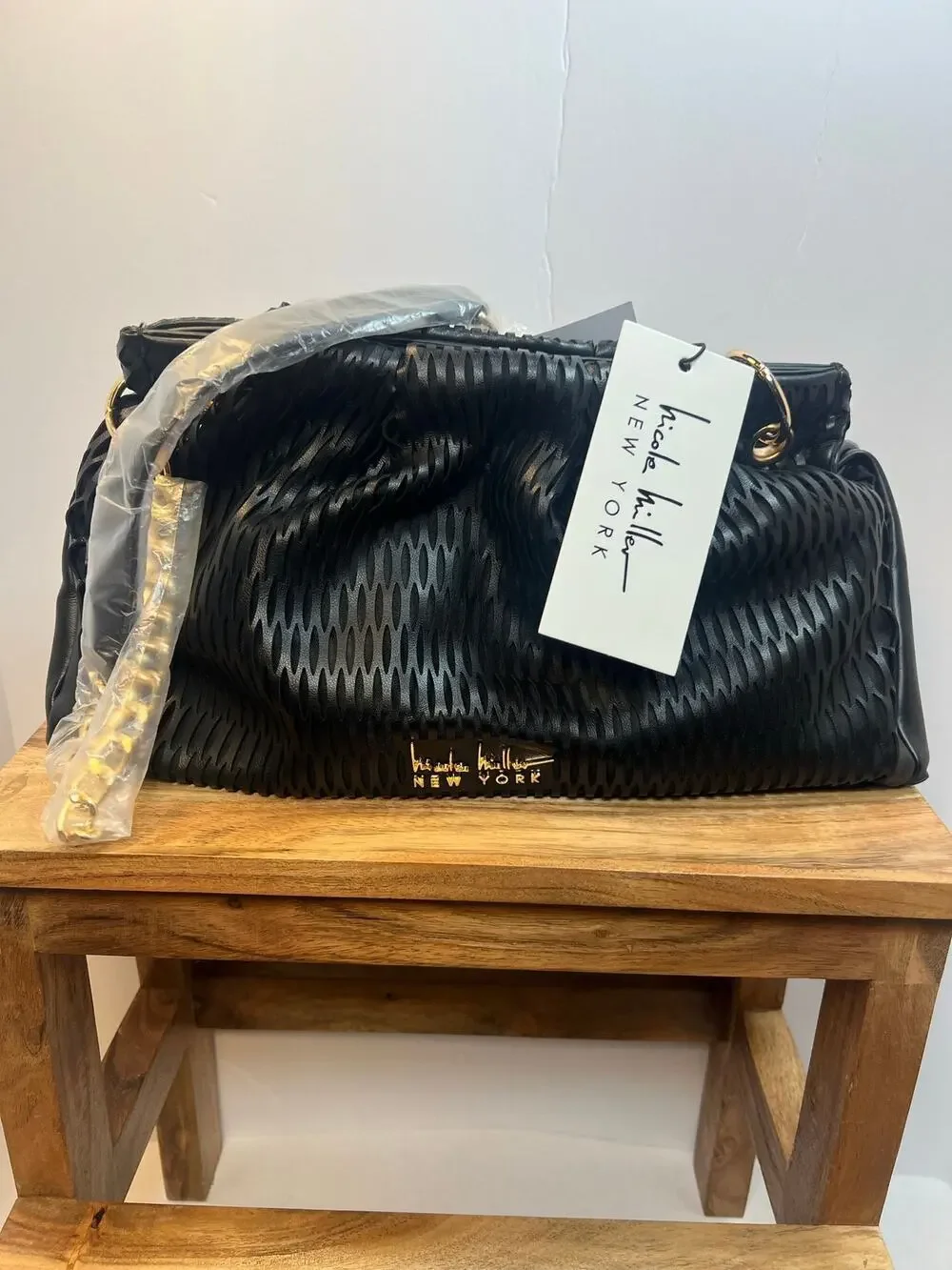 Nicole Miller New York Black Shoulder Bag